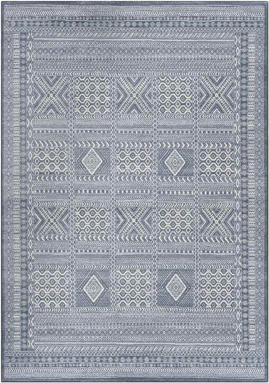 Deelshurk Global Navy Area Rug