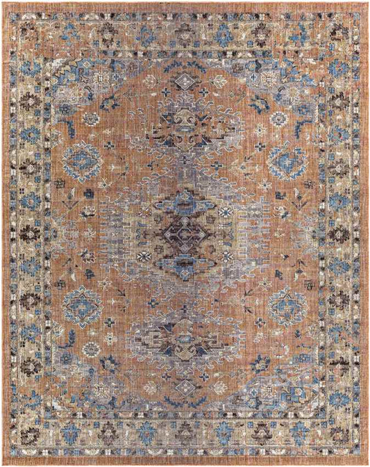 Graspeel Traditional Rust Area Rug