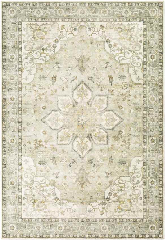 Heiereind Traditional Cream Area Rug