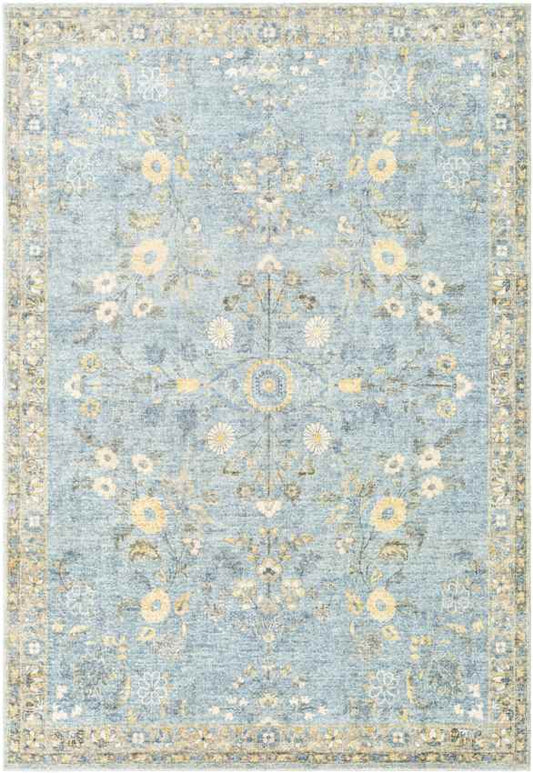 Heidveld Traditional Sky Blue Area Rug