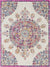 Hooghout Traditional Bright Pink Area Rug
