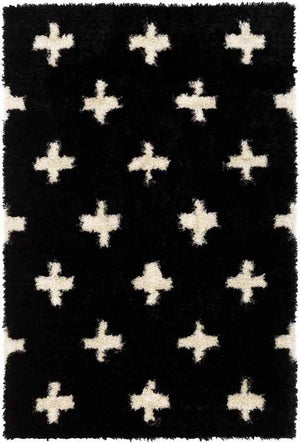 Kapeleind Modern Black Area Rug