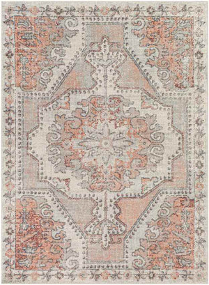 Kuivezand Traditional Orange Clay Area Rug