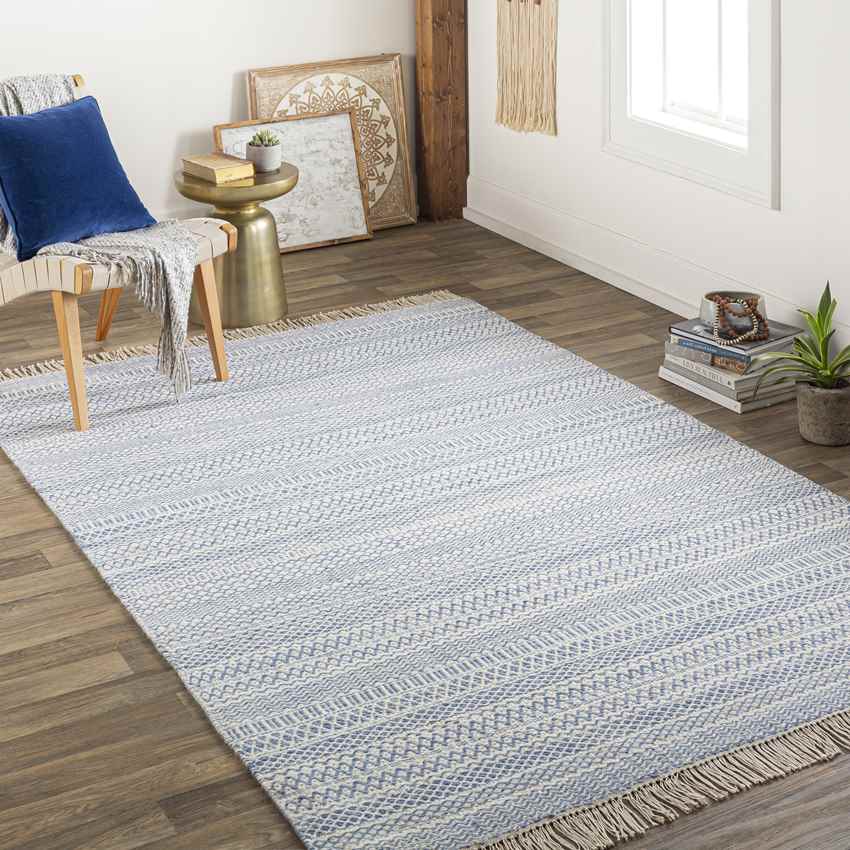 Landhorst Cottage Blue/Cream Area Rug