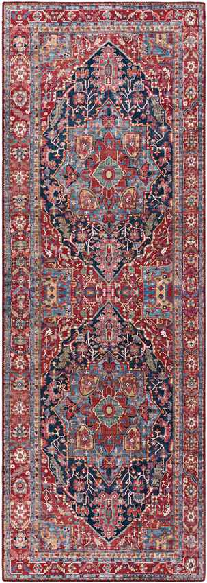 Linden Traditional Bright Red Rug - Vibrant & Elegant