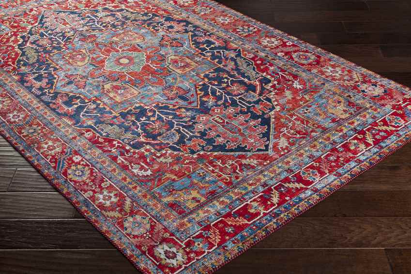 Linden Traditional Bright Red Rug - Vibrant & Elegant