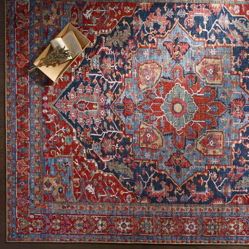 Linden Traditional Bright Red Rug - Vibrant & Elegant