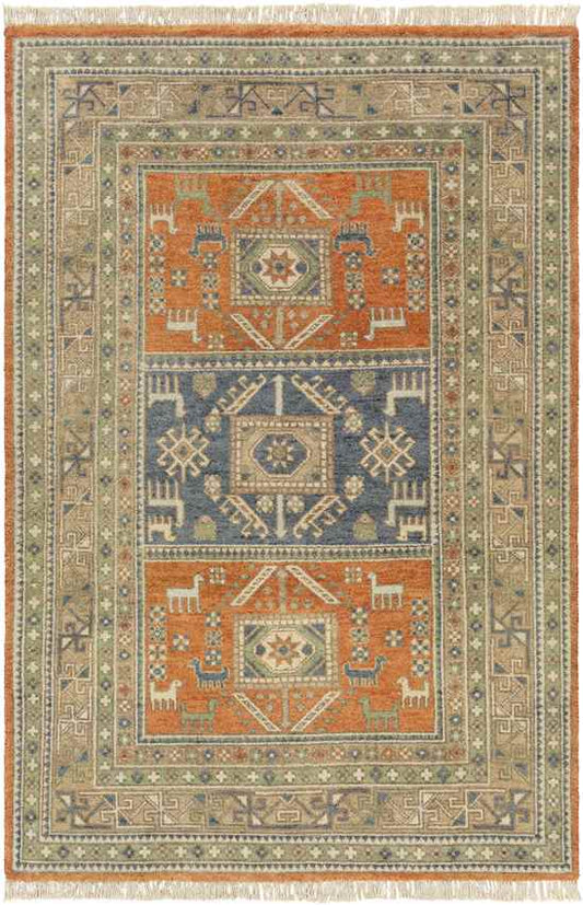 Midbuul Rustic Dark Brown Area Rug
