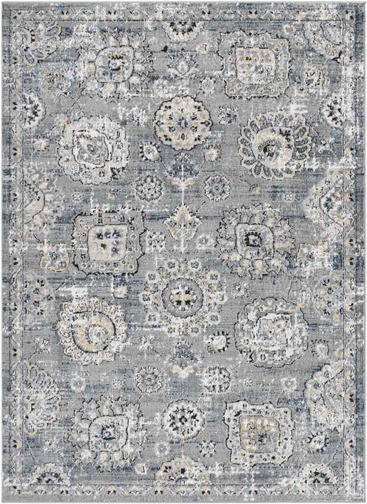 Mosbulten Traditional Light Gray Area Rug