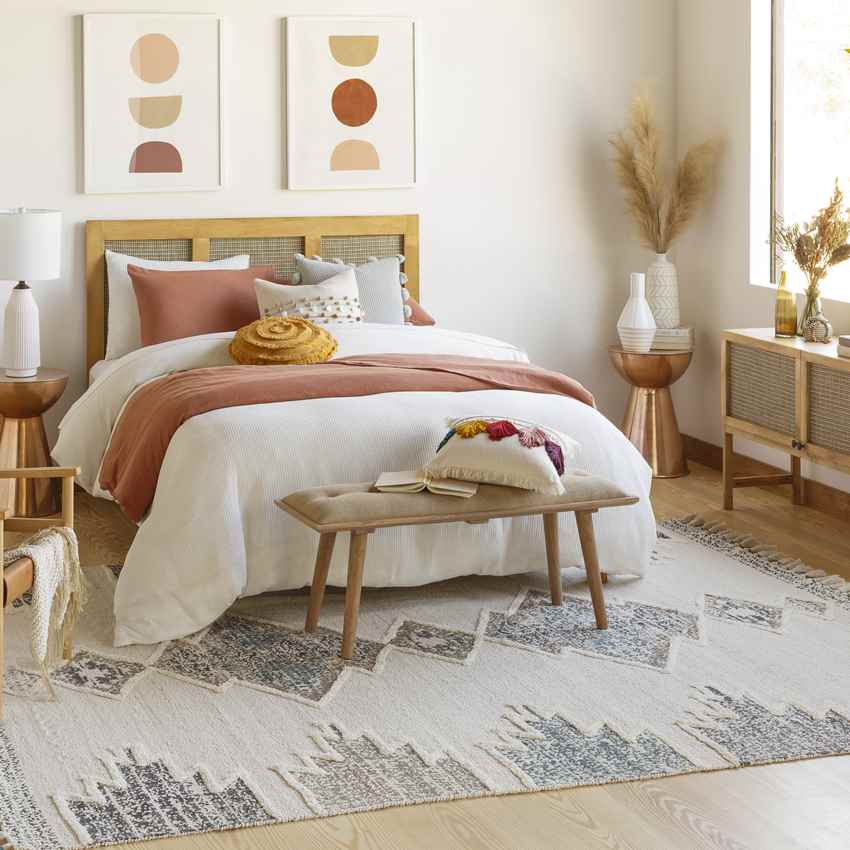 Notsel Global Medium Green Area Rug