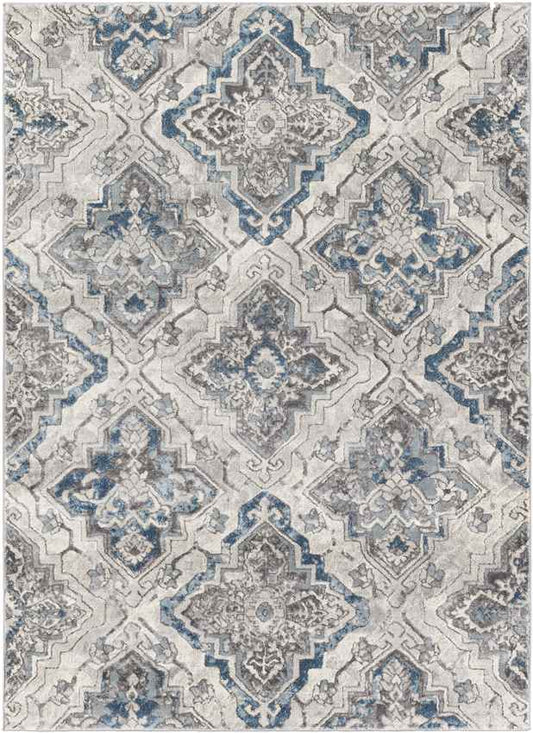 Raamsdonk Traditional Blue Area Rug
