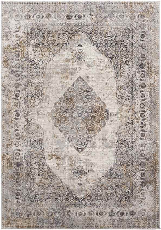 Stokske Traditional Taupe Area Rug