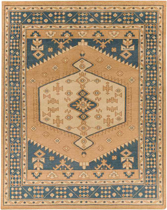 Veen Traditional Burnt Orange Area Rug