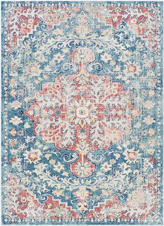 Gimel Traditional Dark Blue Area Rug