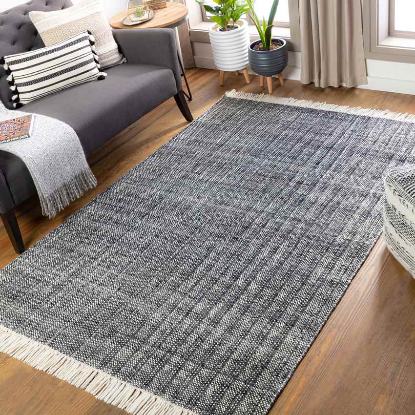 Mader Modern Charcoal Area Rug