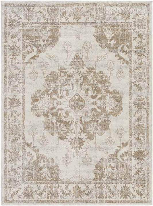 Veulen Traditional Yellow Area Rug