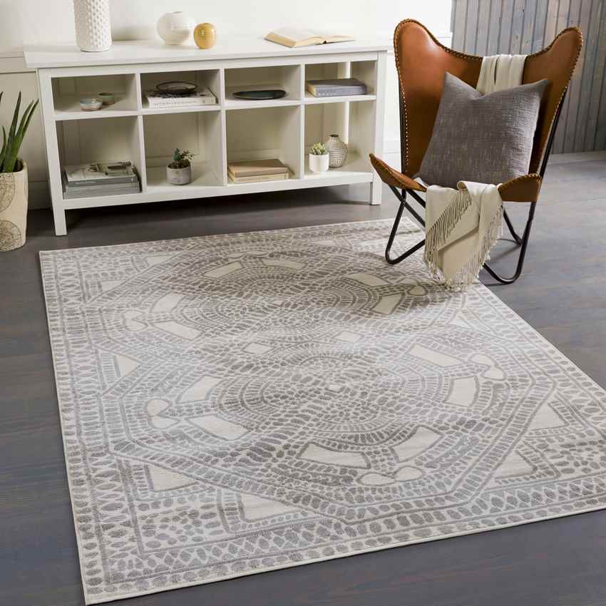 Vlodrop Global Charcoal Area Rug