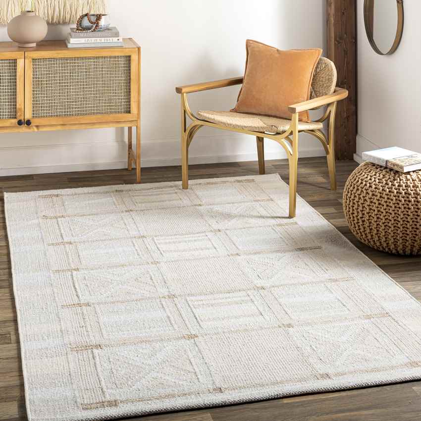 Doren Modern Cream Area Rug