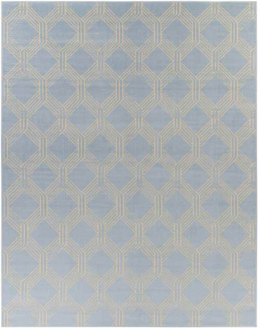 Leegkerk Modern Ice Blue Area Rug