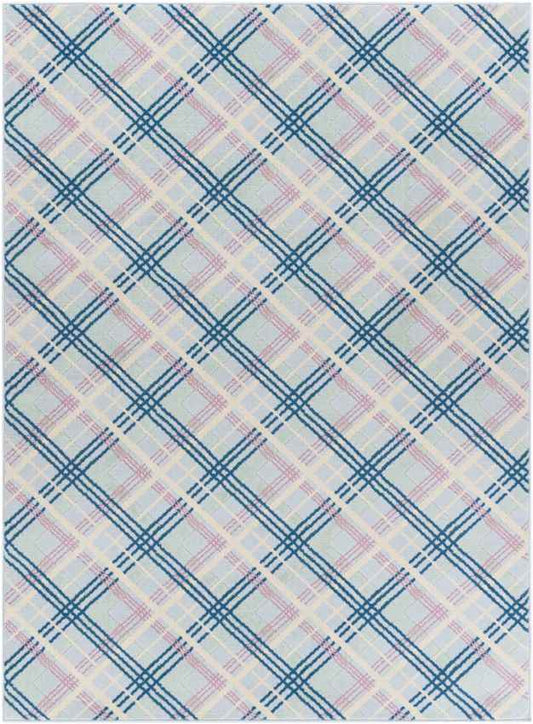 Leens Modern Blue Area Rug