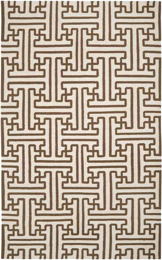 Zuiderrot Modern Dark Brown Area Rug