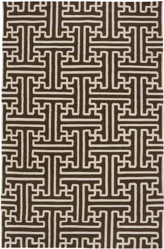 Zuiderrot Modern Brown Area Rug