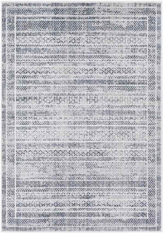North Henderson Traditional Silver Gray Area Rug