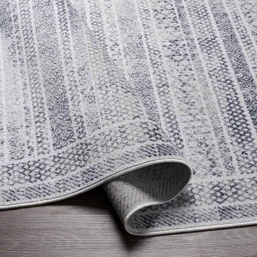 North Henderson Traditional Silver Gray Area Rug