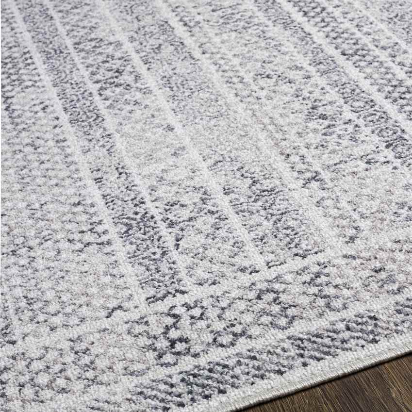 North Henderson Traditional Silver Gray Area Rug