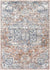 Rising Sun Traditional Burnt Orange Area Rug