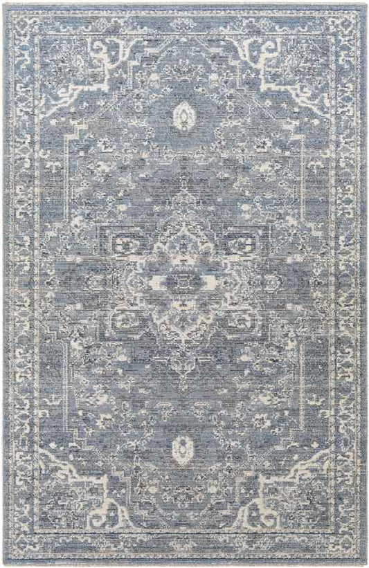 Jay Traditional Dark Blue Area Rug