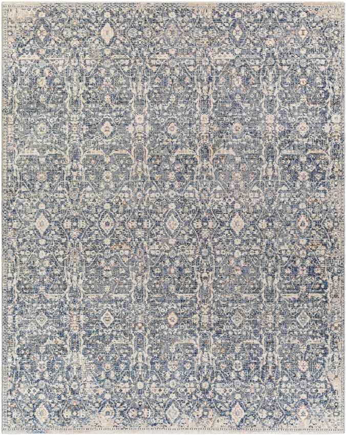 Blackford Traditional Navy Area Rug
