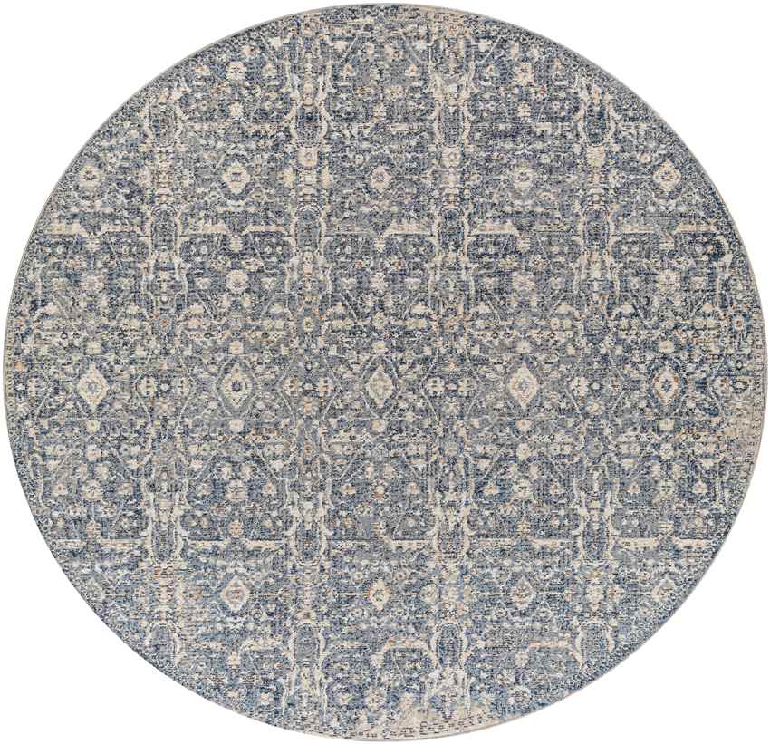 Blackford Traditional Navy Area Rug