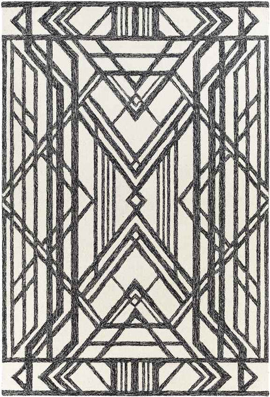 Tinley Park Modern Black Area Rug