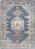 Rock Traditional Pale Blue Area Rug