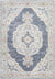 Rock Falls Traditional Pale Blue Area Rug