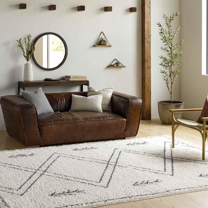 East Peoria Global Cream Area Rug