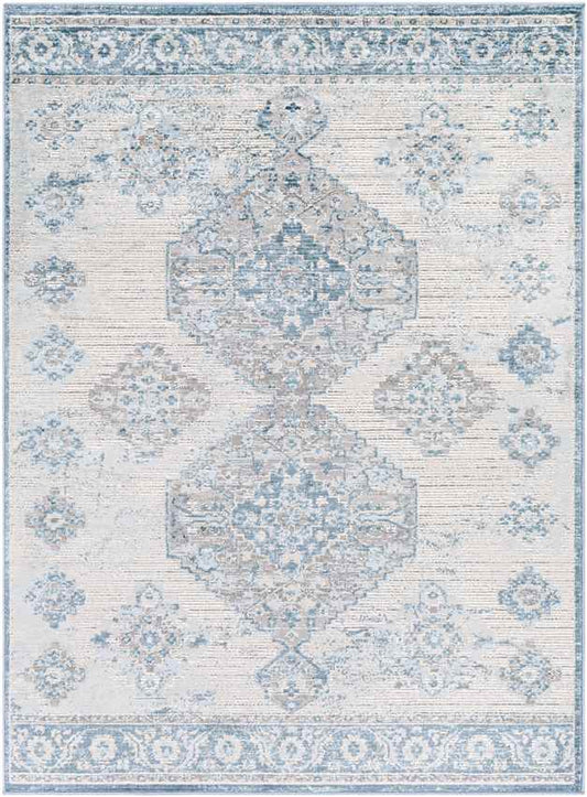 New Salem Traditional Dark Blue Area Rug