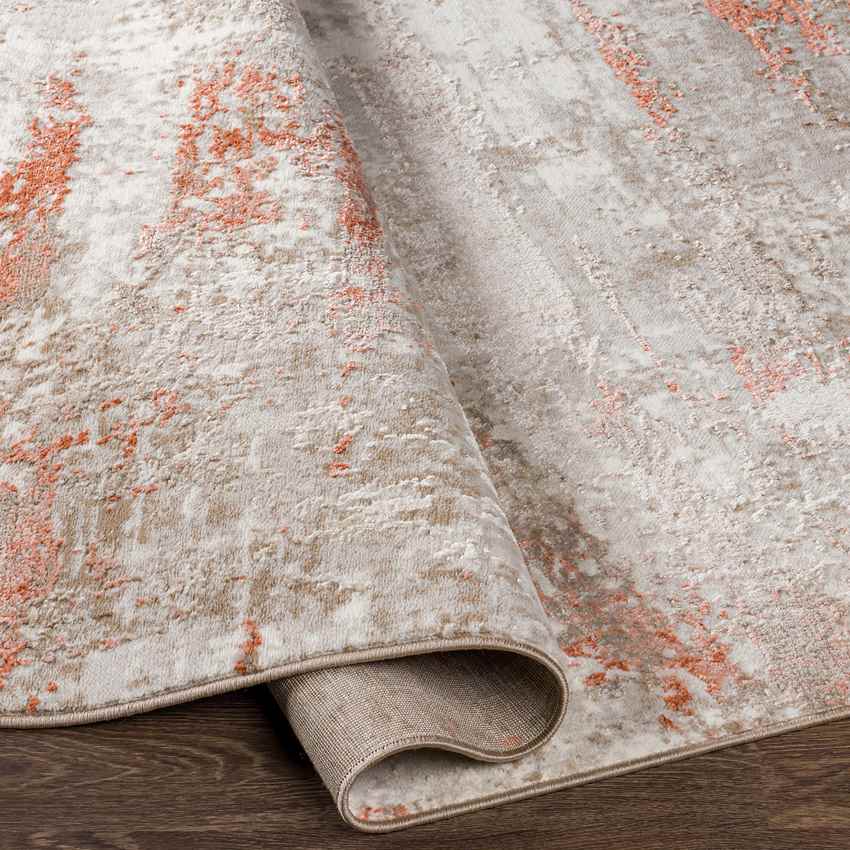 Jasmine Modern Coral Area Rug
