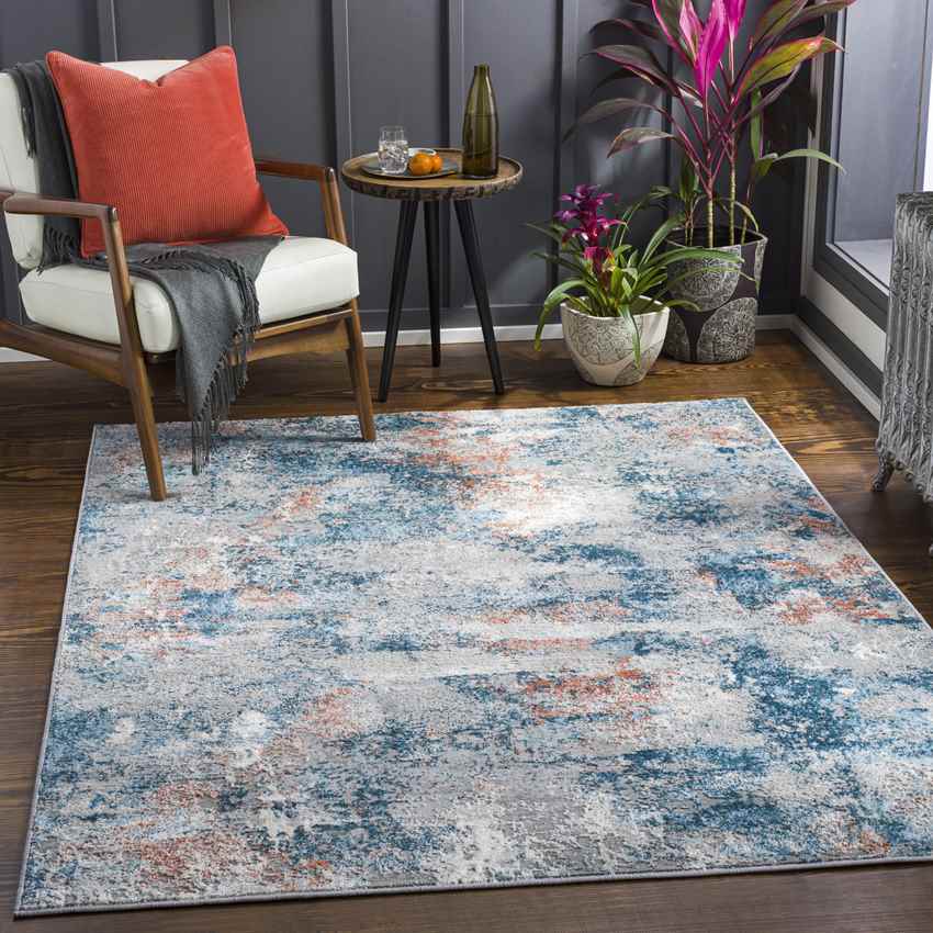 Jasmine Modern Aqua Area Rug
