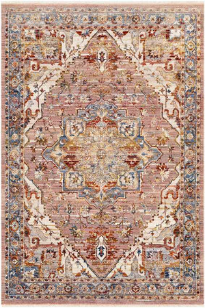 Willow Springs Traditional Peach Area Rug