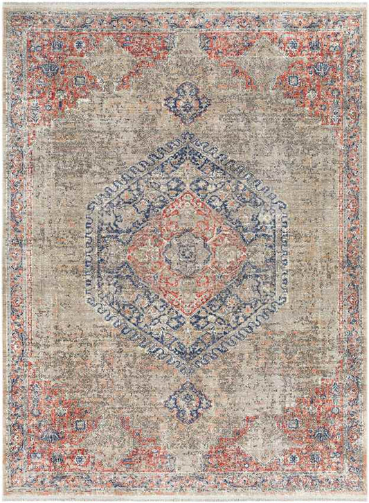 Pittsboro Traditional Taupe Area Rug
