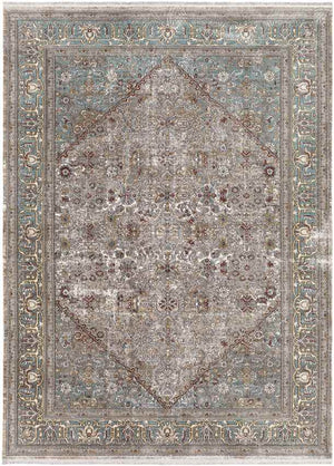 Redkey Traditional Brown Area Rug