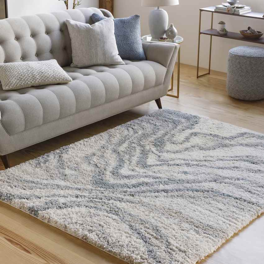 La Grange Modern Aqua Area Rug