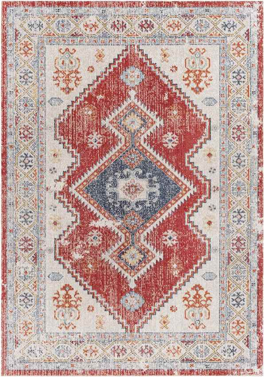 Bone Gap Global Bright Red Area Rug