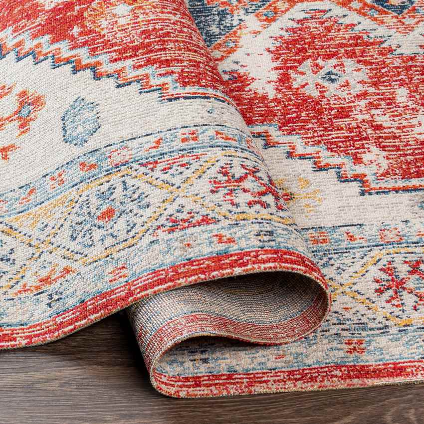 Bone Gap Global Bright Red Area Rug