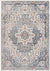 Carbon Cliff Traditional Dark Blue Area Rug