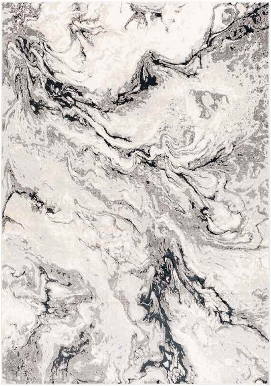 Lake Villa Modern Light Gray Area Rug