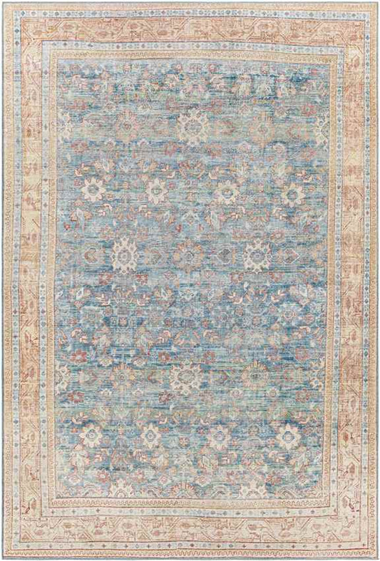 Orland Park Traditional Dark Blue Area Rug