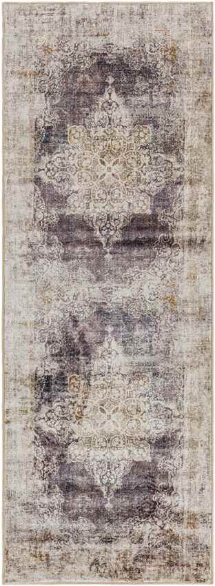 Wallace Traditional Coffee Washable Area Rug